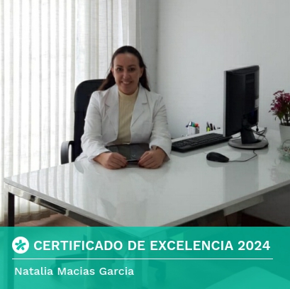 Natalia Macias en su despacho tras la entrega del awards